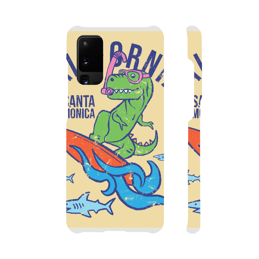 Surfing t-Rex Slim phone case Christmas gift