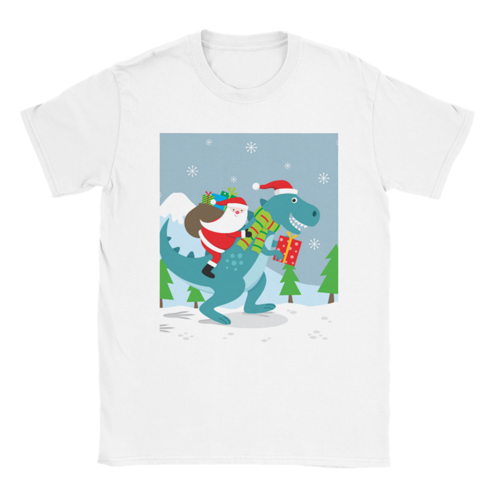 T-Rex kids Christmas T-shirt