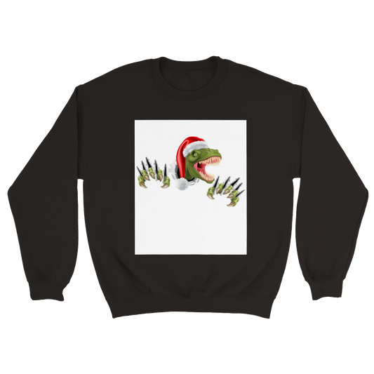 Velociraptor kids Christmas jumper