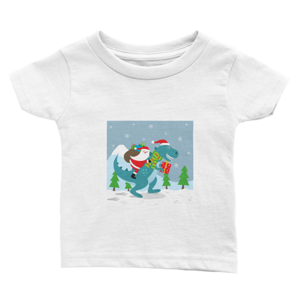 T-Rex Baby Christmas T-shirt