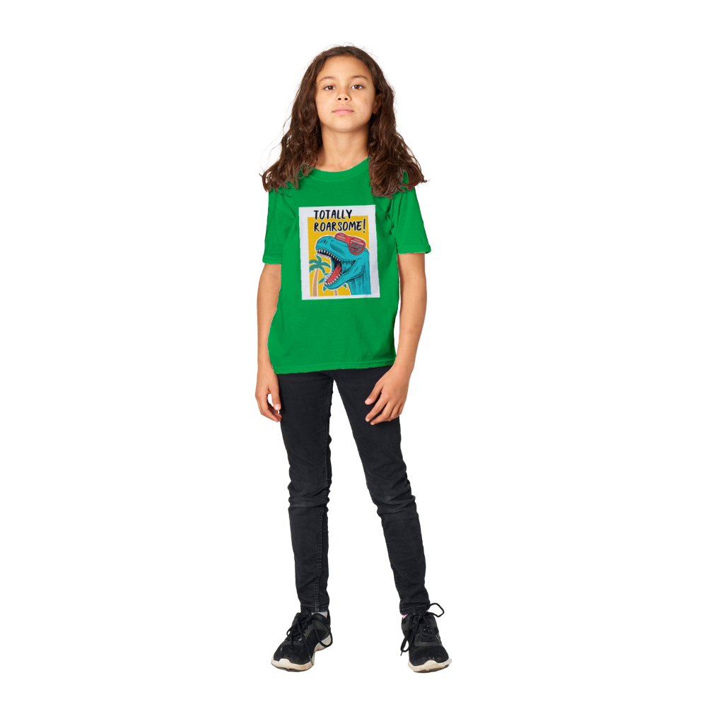 Totally roarsome t-Rex kids dinosaur T-shirt