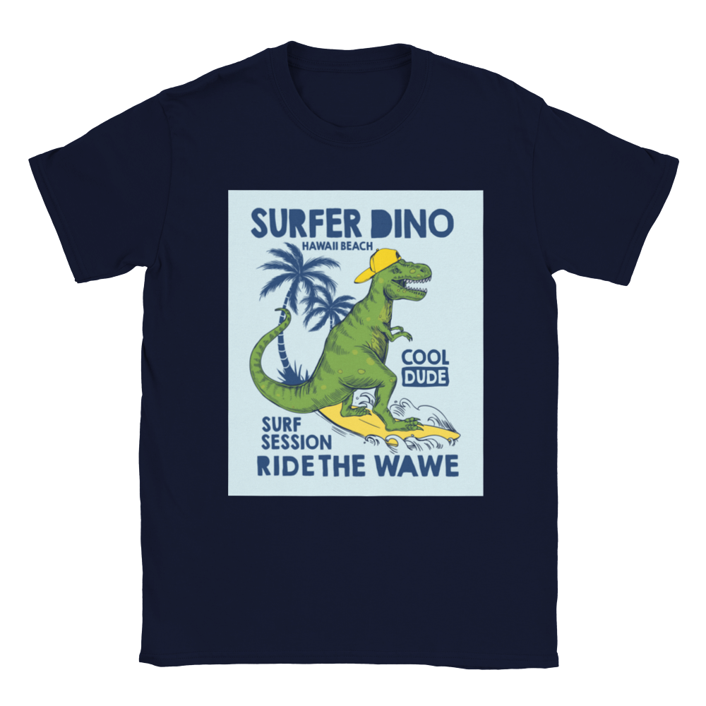 Surfer Dino Kids dinosaur T-shirt