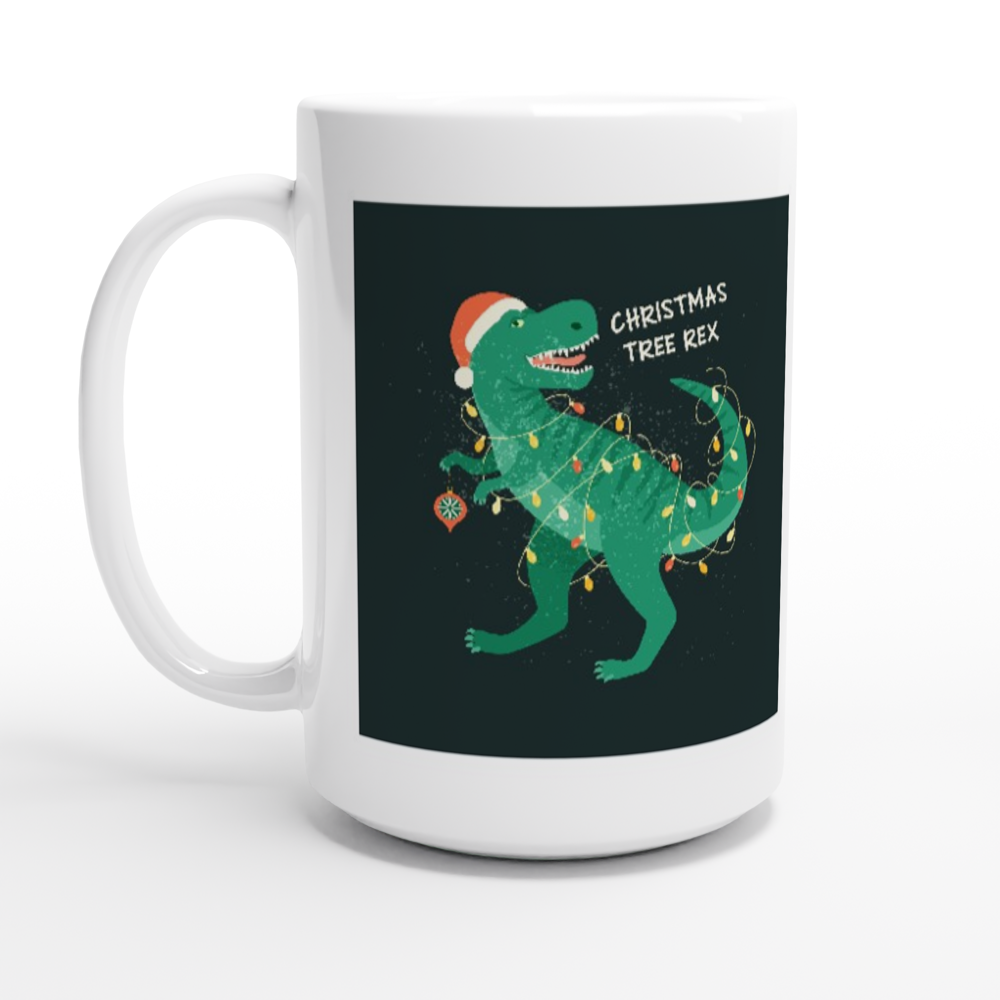 Christmas tree rex 15oz Ceramic Mug