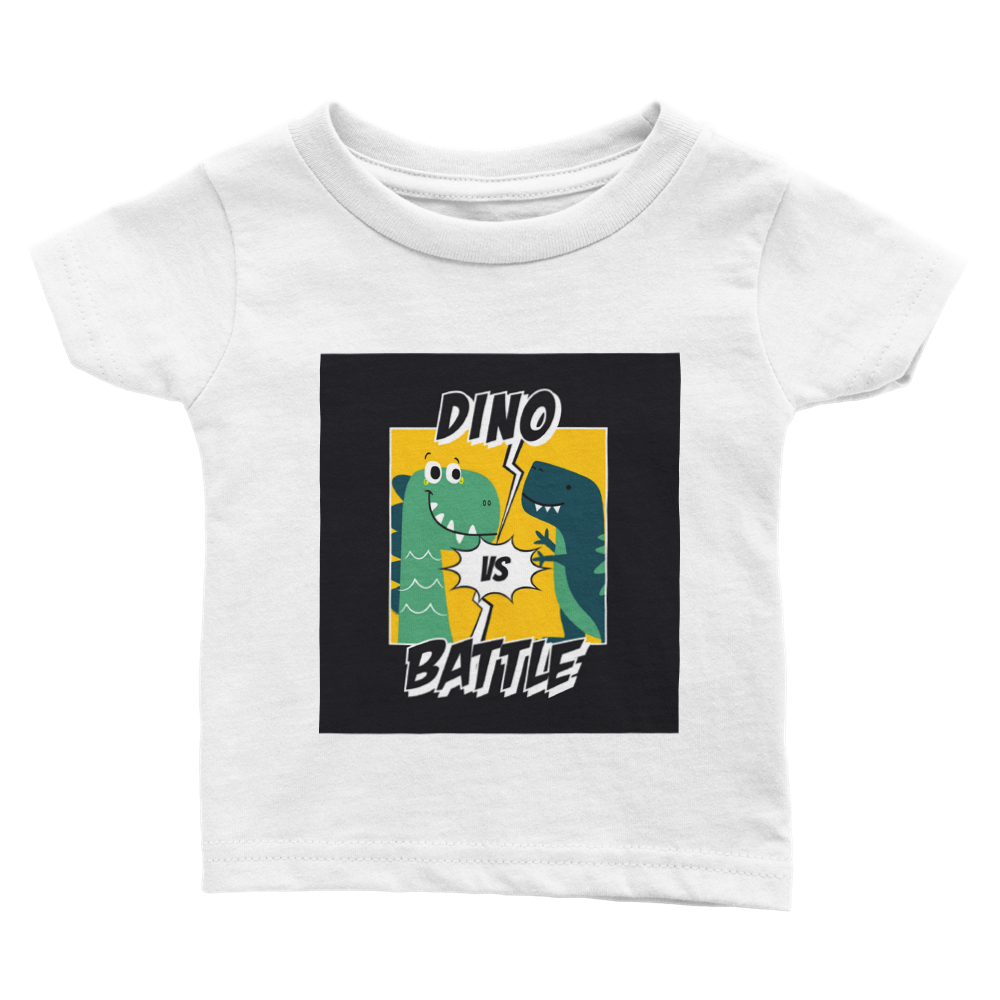 Dinosaur battle Baby T-shirt