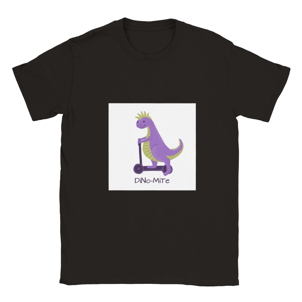 Dinosaur scooter Kids T-shirt