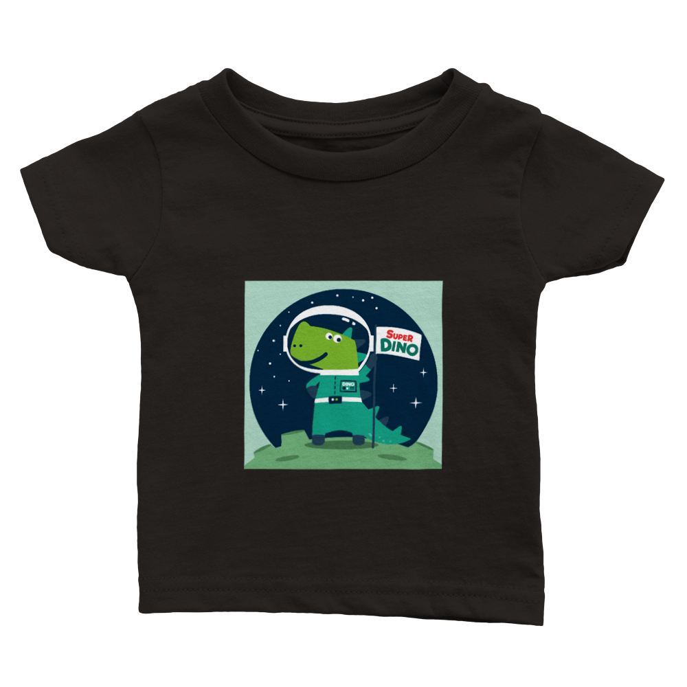 Super space dinosaur Baby T-shirt