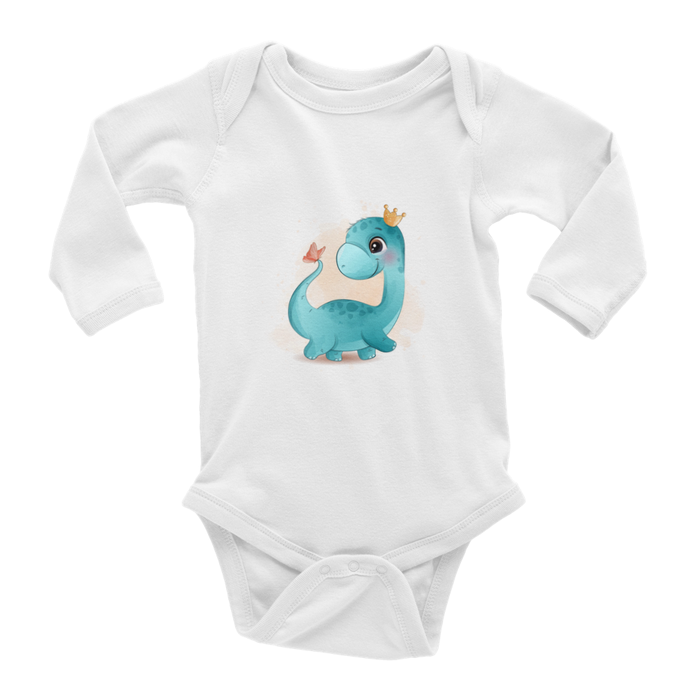 Dinosaur princess Baby Long Sleeve Onesies