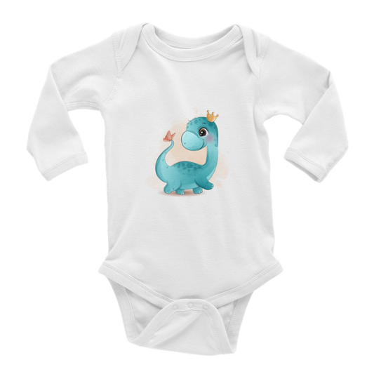 Dinosaur princess Baby Long Sleeve Onesies