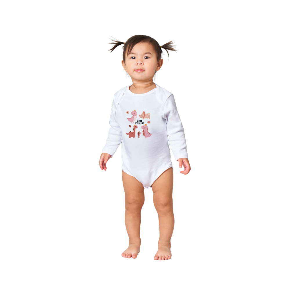 Dino princess Baby Long Sleeve Onesies