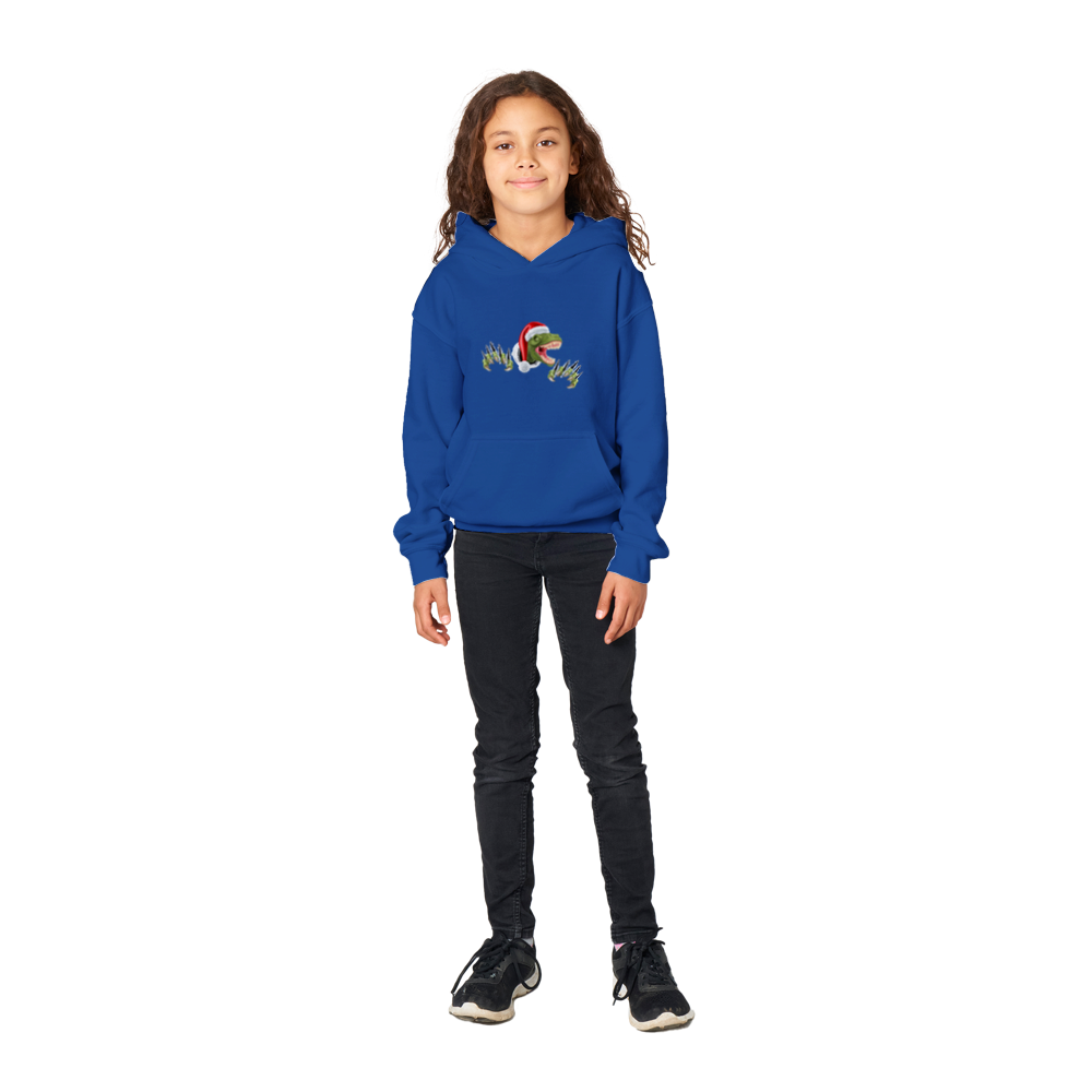 Velociraptor kids Christmas Hoodie