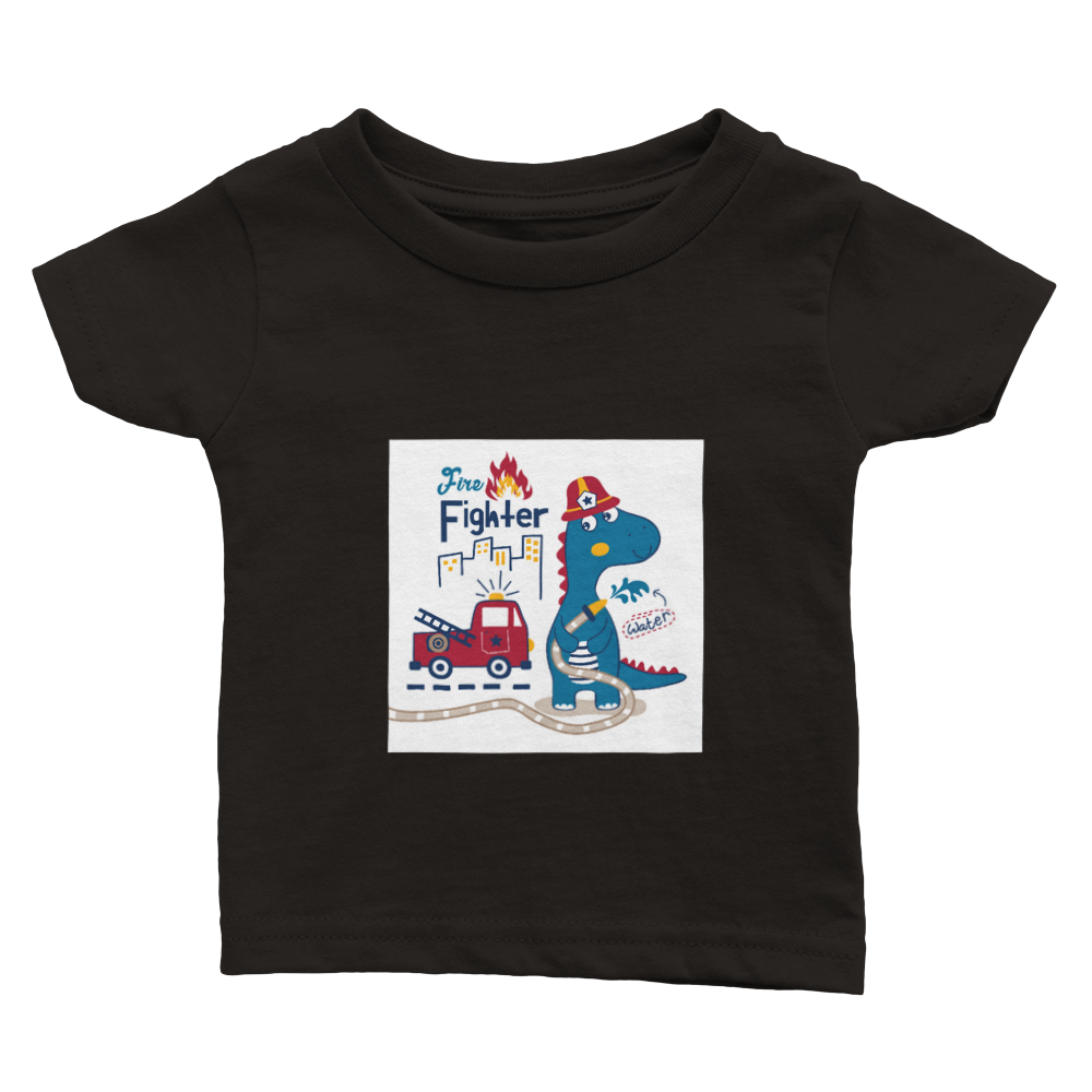 Dinosaur fireman Baby T-shirt