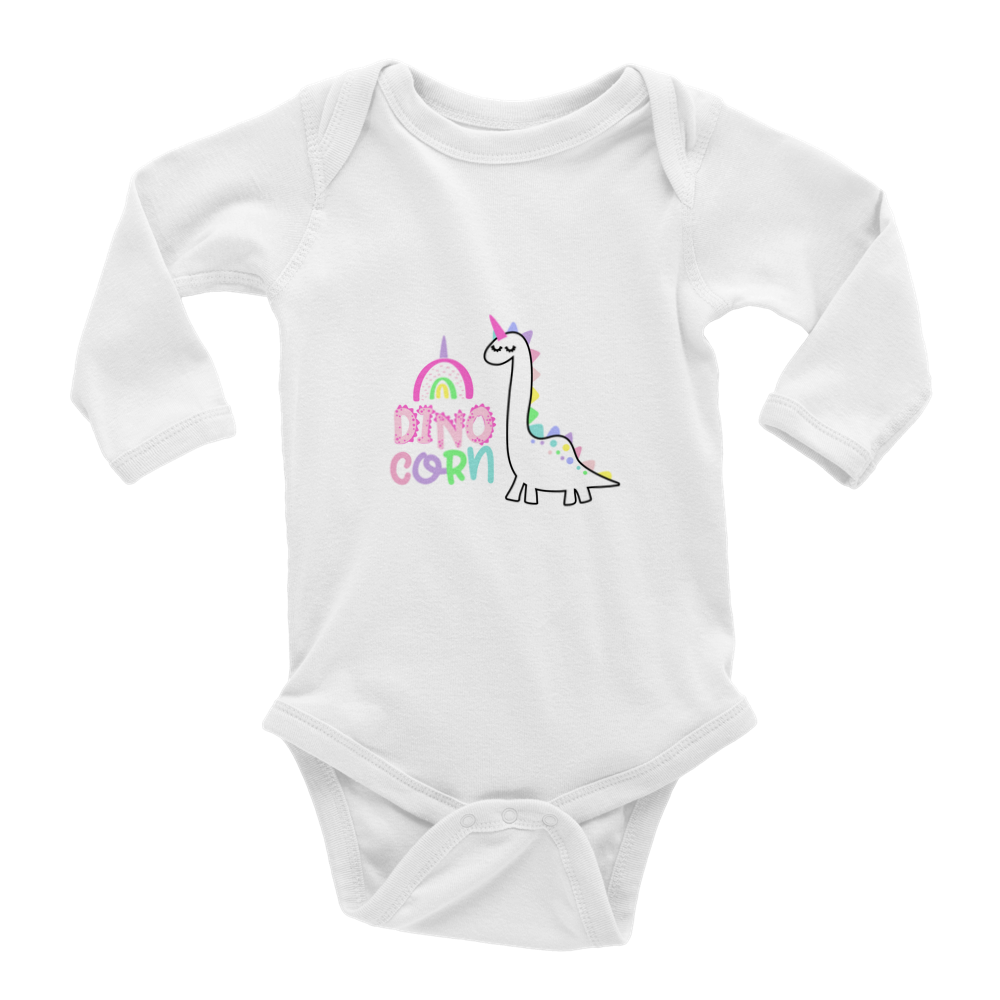 Dinocorn Baby Long Sleeve Onesies