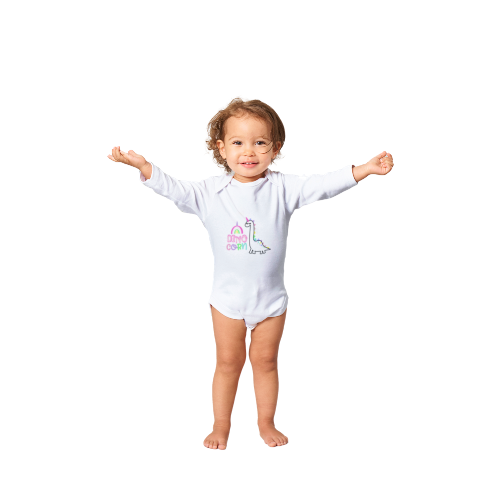 Dinocorn Baby Long Sleeve Onesies