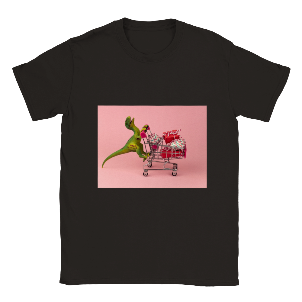 Shopping dinosaur Kids T-shirt