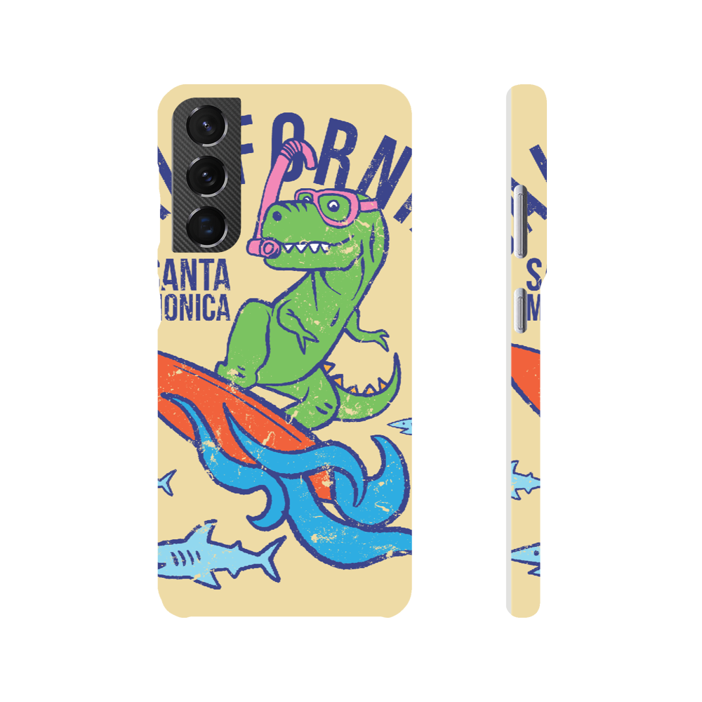 Surfing t-Rex Slim phone case Christmas gift