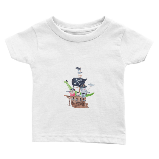 Pirate dinosaur Baby T-shirt