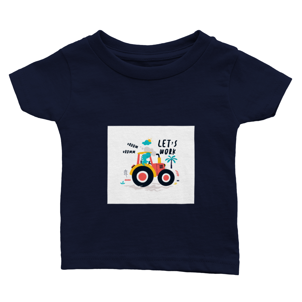 Dinosaur tractor Baby T-shirt