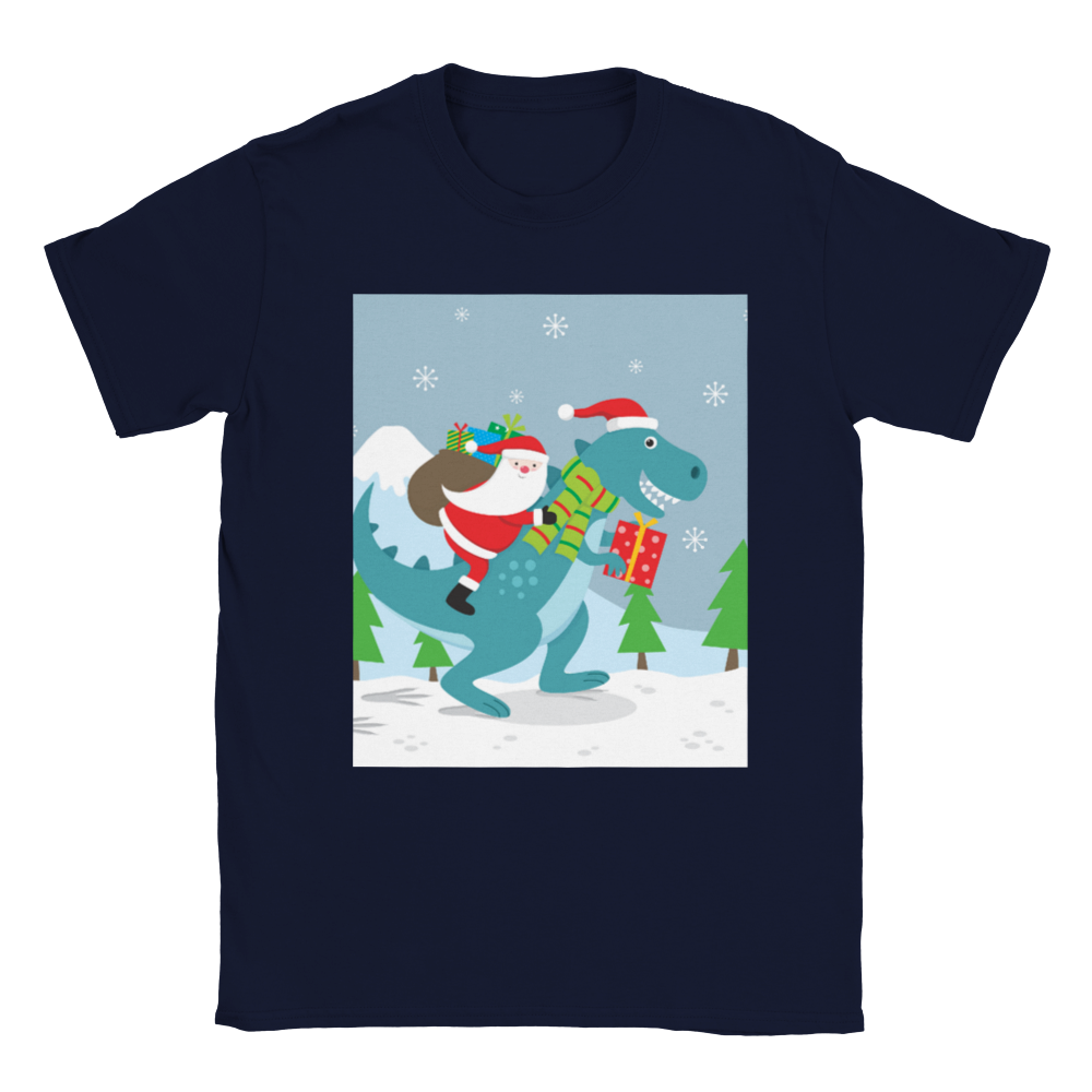 T-Rex kids Christmas T-shirt