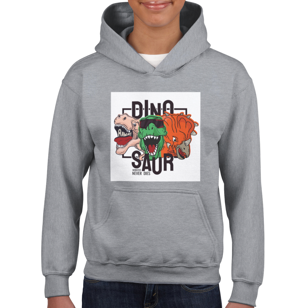 Dinosaur Kids Pullover Hoodie