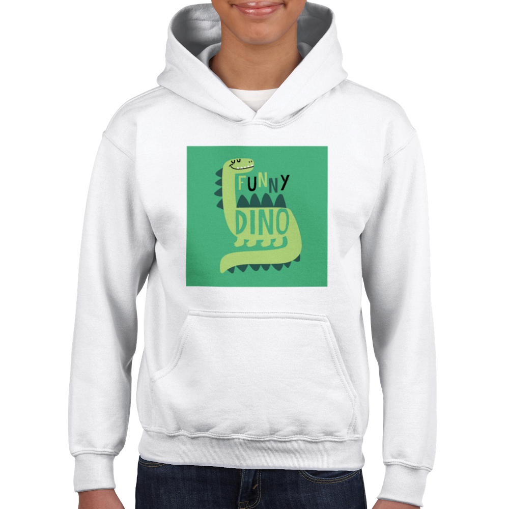 Funny dinosaur Kids Pullover Hoodie