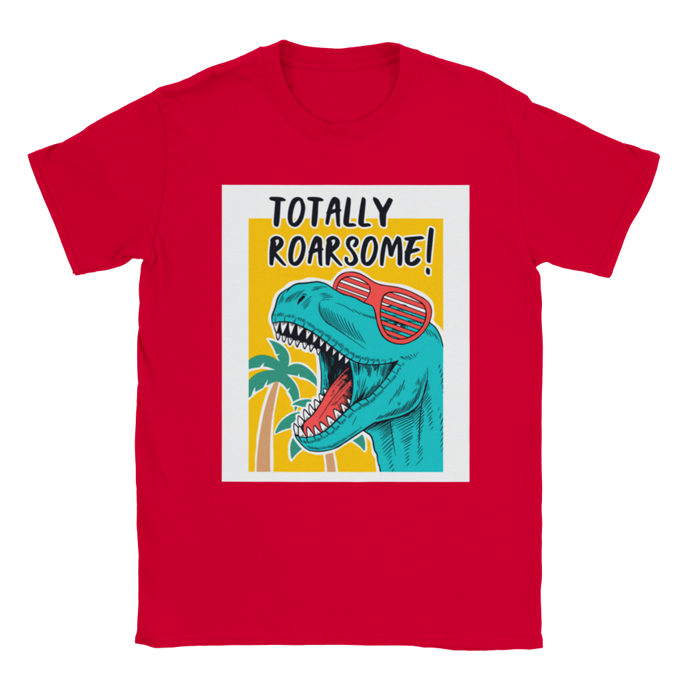 Totally roarsome t-Rex kids dinosaur T-shirt