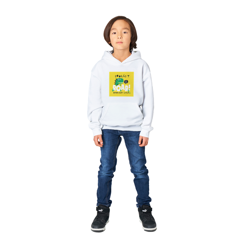 Cool dinosaur Kids Pullover Hoodie