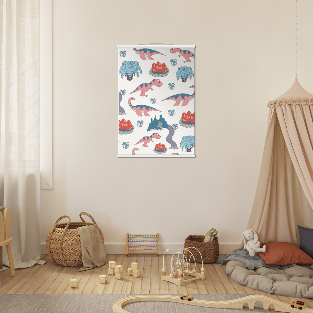 Dinosaur Museum-Quality Matte Paper Poster & Hanger