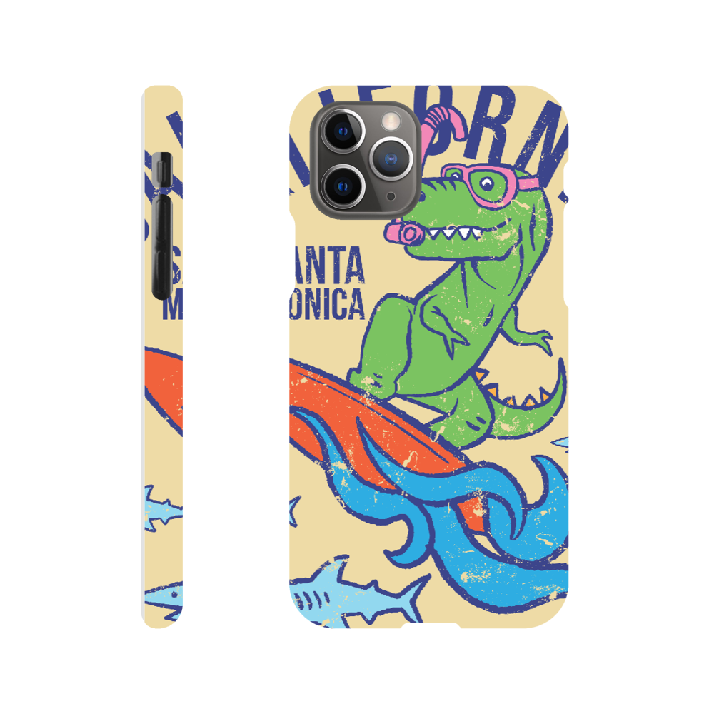 Surfing t-Rex Slim phone case Christmas gift