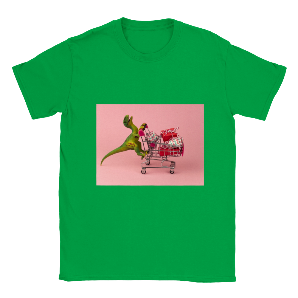 Shopping dinosaur Kids T-shirt