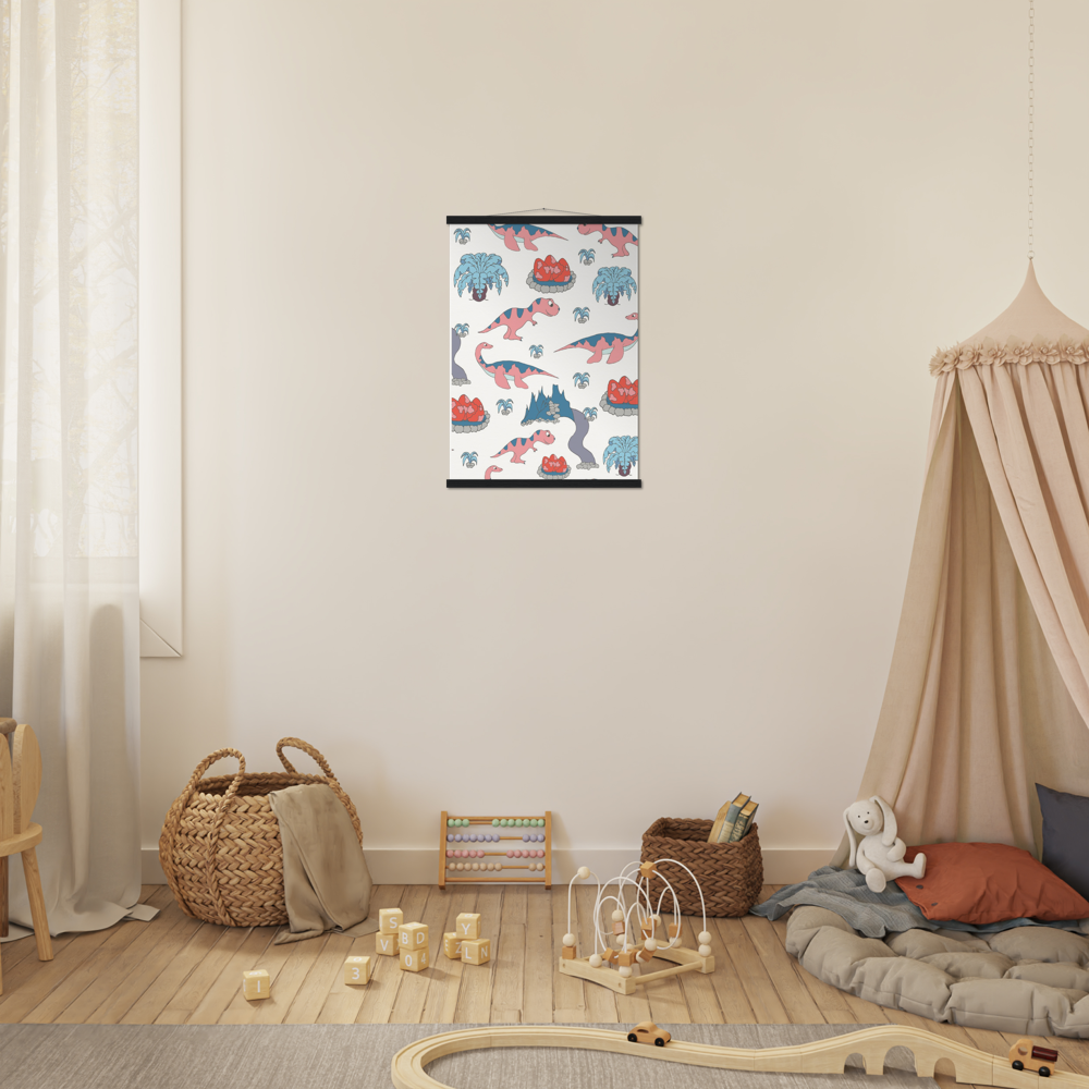 Dinosaur Museum-Quality Matte Paper Poster & Hanger