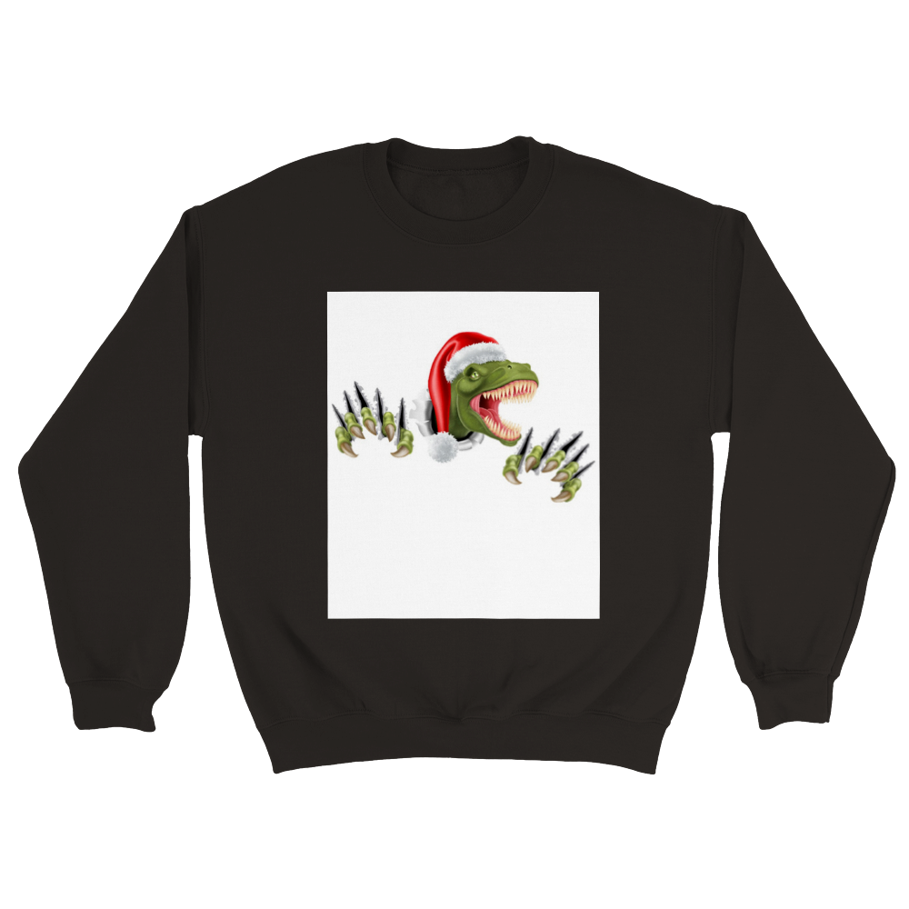 Velociraptor kids Christmas jumper