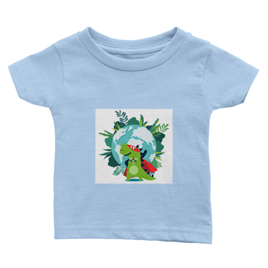 Superhero dinosaur baby T-shirt