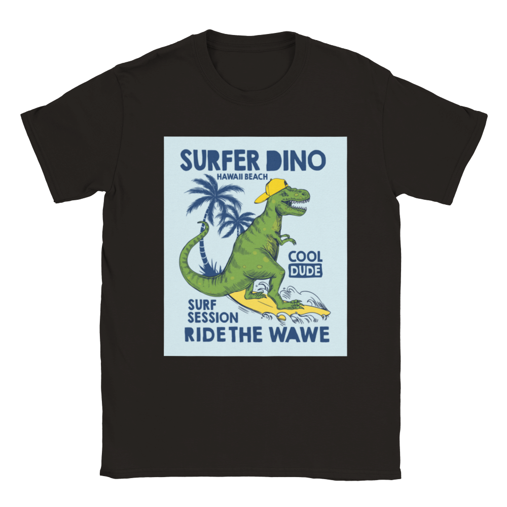 Surfer Dino Kids dinosaur T-shirt