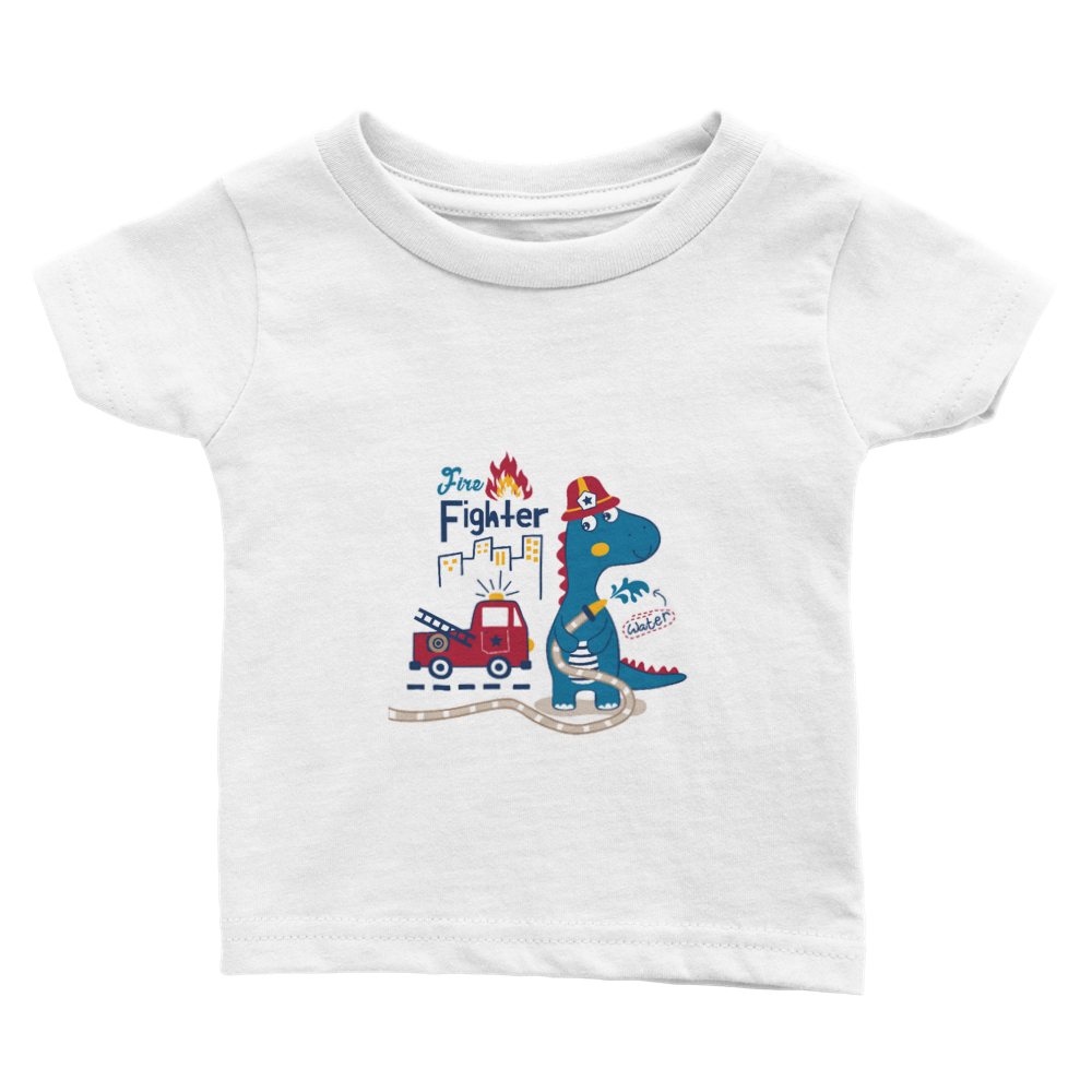 Dinosaur fireman Baby T-shirt