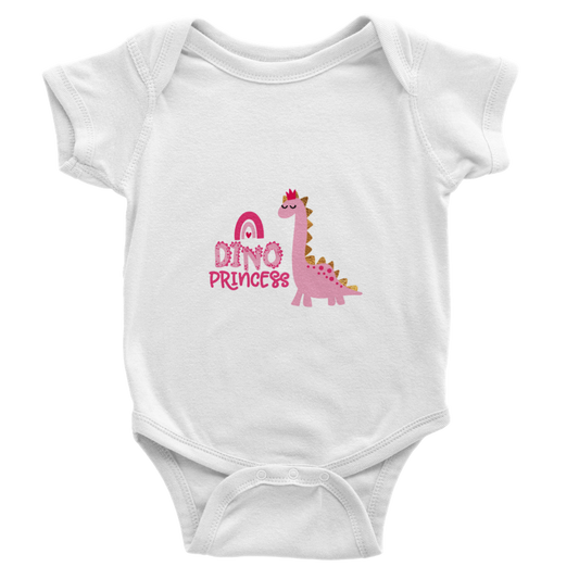 Dinosaur princess Baby Short Sleeve Onesies