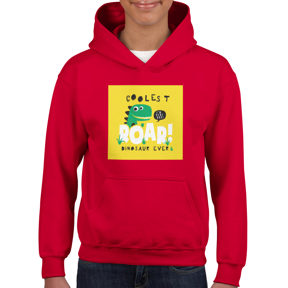 Cool dinosaur Kids Pullover Hoodie