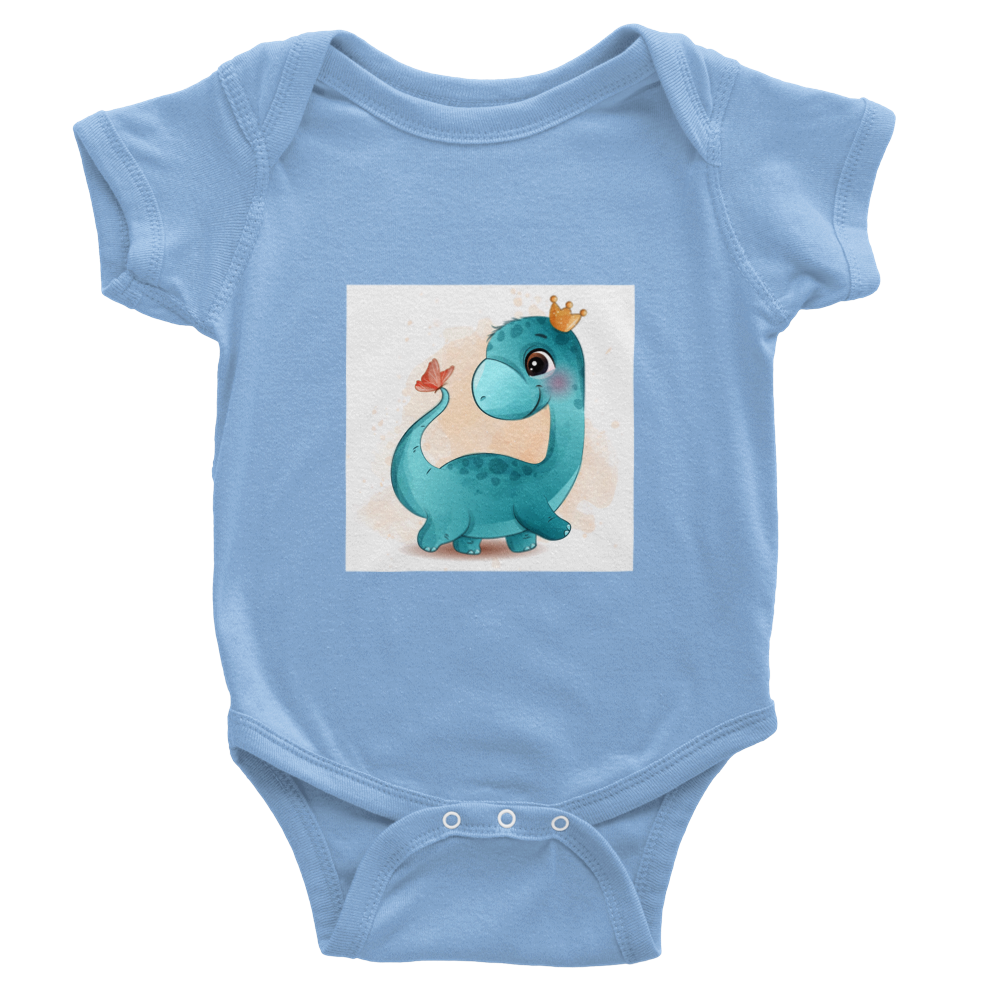 Dino princess Baby Short Sleeve Onesies