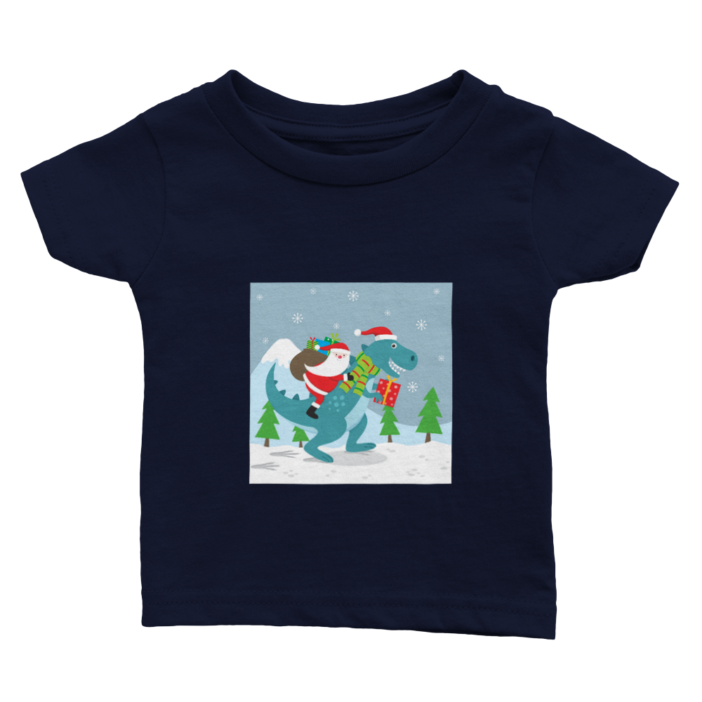 T-Rex Baby Christmas T-shirt