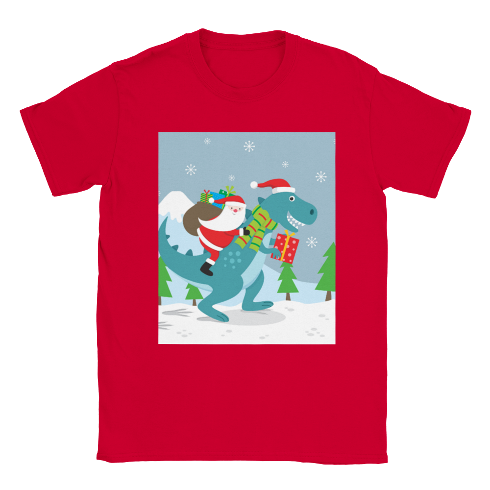 T-Rex kids Christmas T-shirt