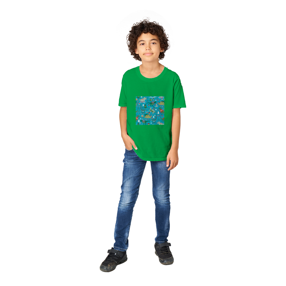 Dinosaur kids Christmas T-shirt