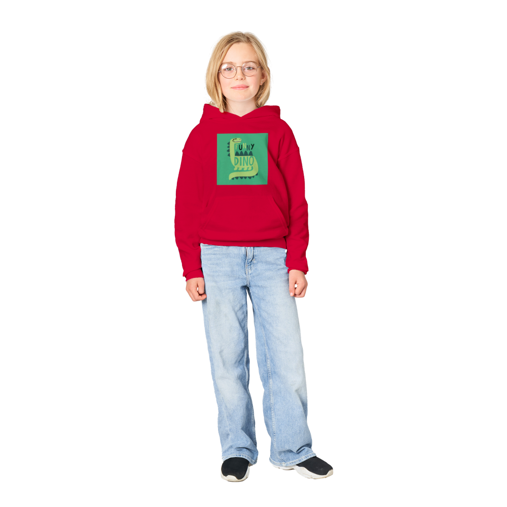 Funny dinosaur Kids Pullover Hoodie