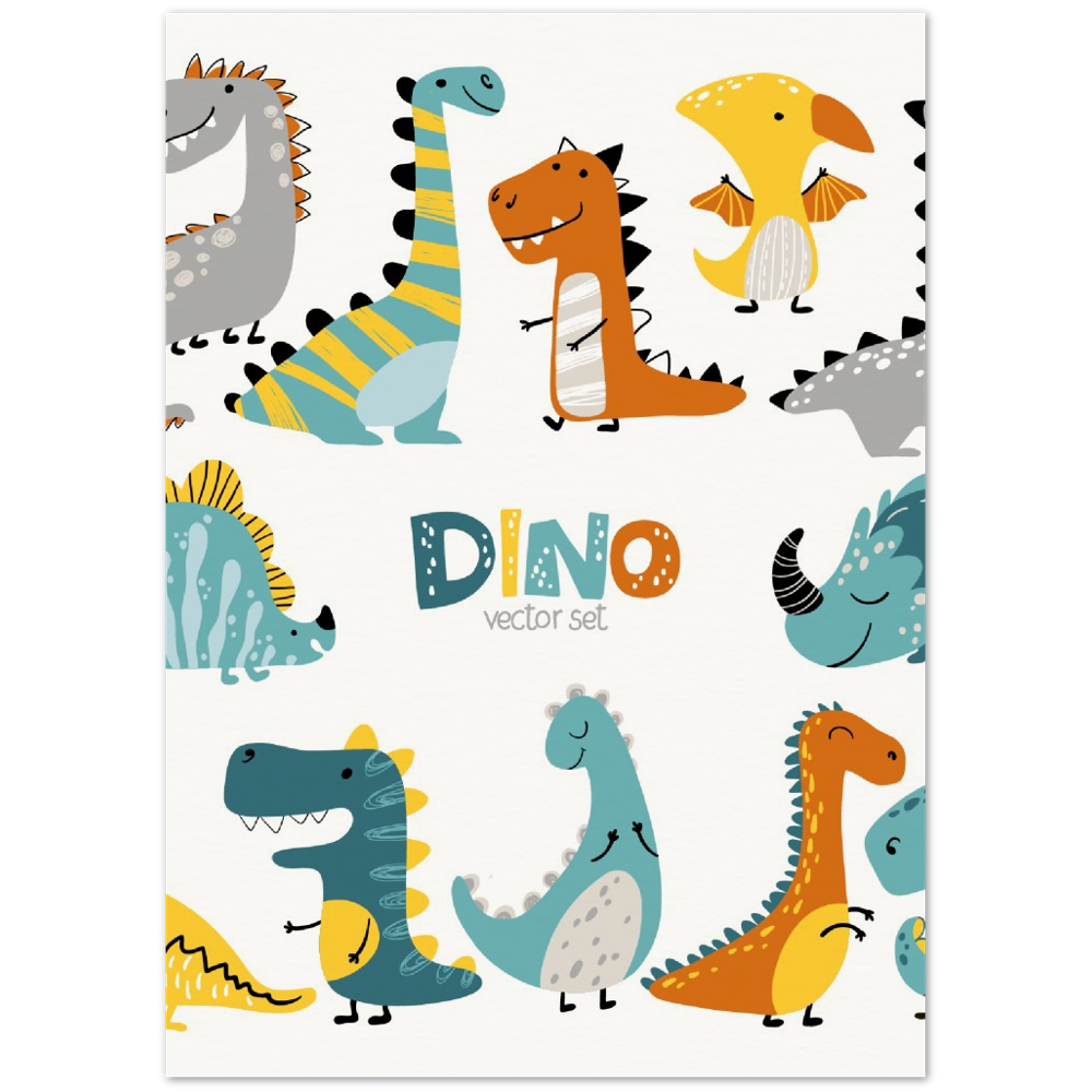 Dino Museum-Quality Matte Paper Poster