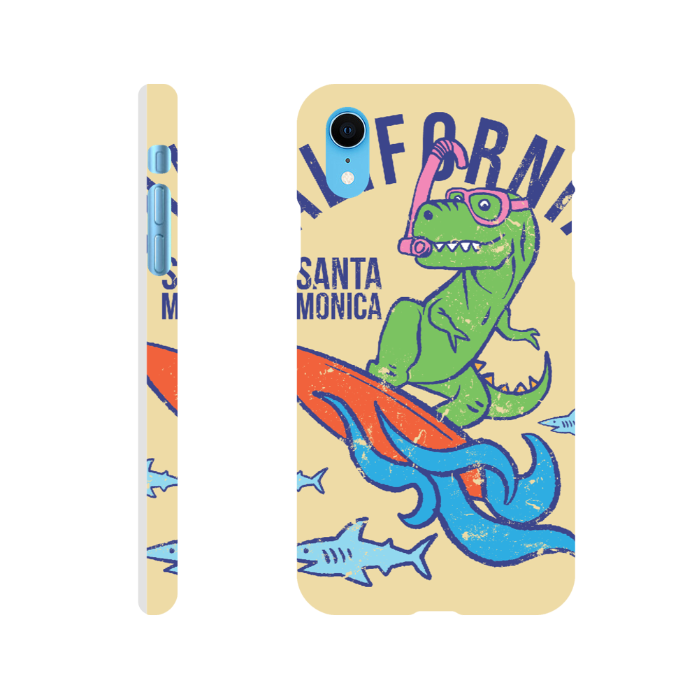 Surfing t-Rex Slim phone case Christmas gift