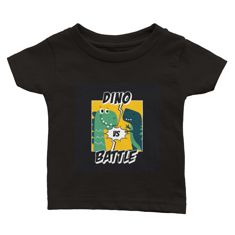 Dinosaur battle Baby T-shirt