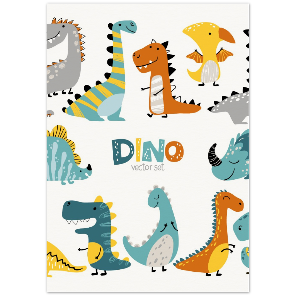 Dino Museum-Quality Matte Paper Poster