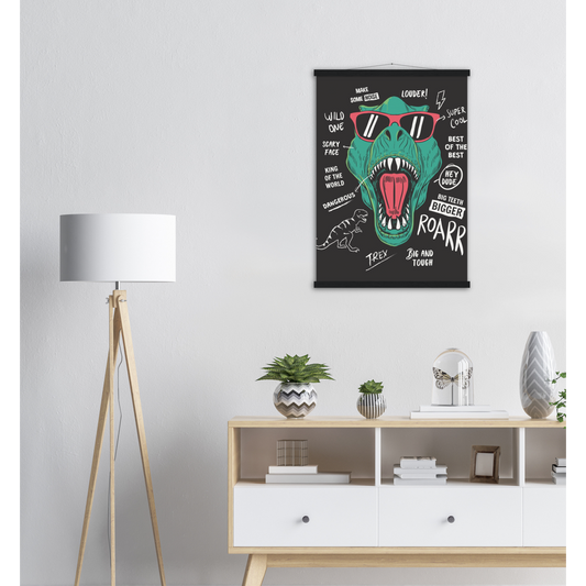 T-Rex Museum-Quality Matte Paper Poster & Hanger