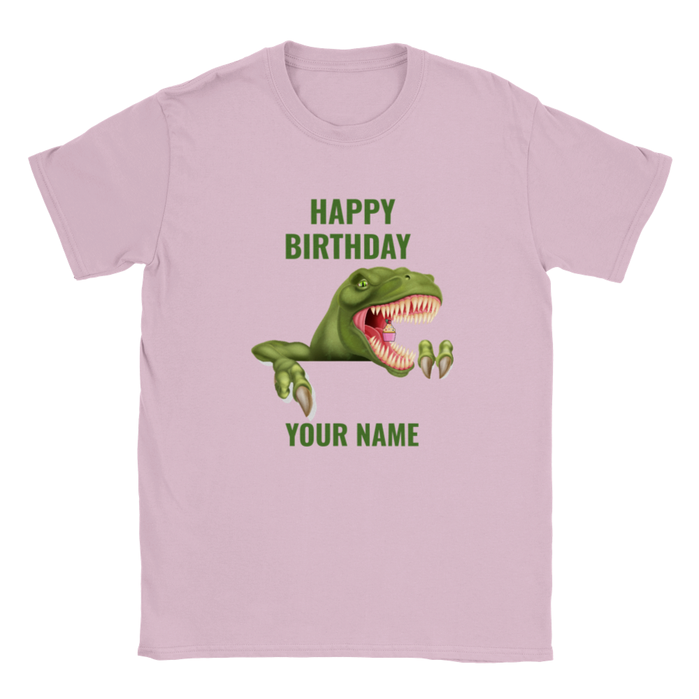 Personalised dinosaur theme Kids birthday T-shirt