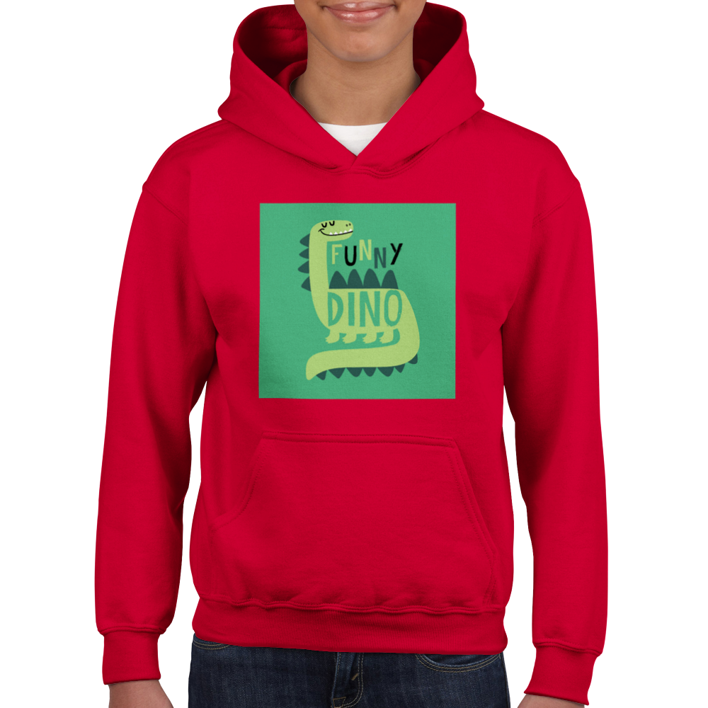 Funny dinosaur Kids Pullover Hoodie