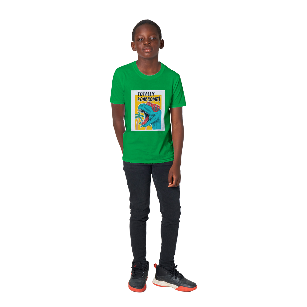 Totally roarsome t-Rex kids dinosaur T-shirt