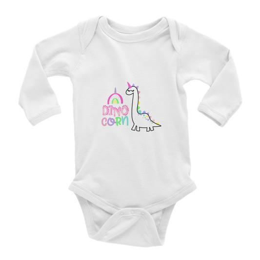 Dinocorn Baby Long Sleeve Onesies